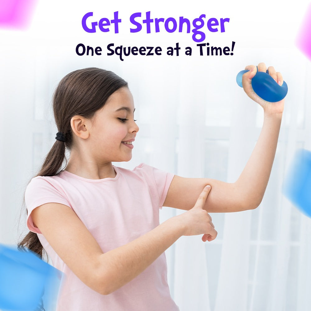 Square Stress Cube – Ice Cube Squishy Toy for Kids & Adults | Fidget Cube, Non-Toxic Sensory Squishy Ball, Stress Relief & Anxiety Toy – 2.17inBlue