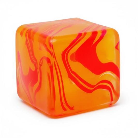 Square Stress Cube – Ice Cube Squishy Toy for Kids & Adults | Fidget Cube, Non-Toxic Sensory Squishy Ball, Stress Relief & Anxiety Toy – 2.17in