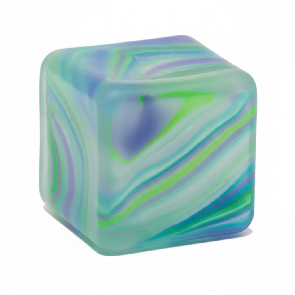Square Stress Cube – Ice Cube Squishy Toy for Kids & Adults | Fidget Cube, Non-Toxic Sensory Squishy Ball, Stress Relief & Anxiety Toy – 2.17in